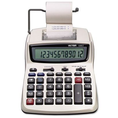 Buy Victor 1208-2 Two-Color Compact Printing Calculator