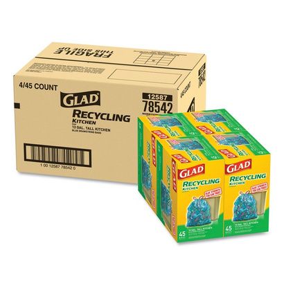 Buy Glad Tall Kitchen Blue Recycling Bags