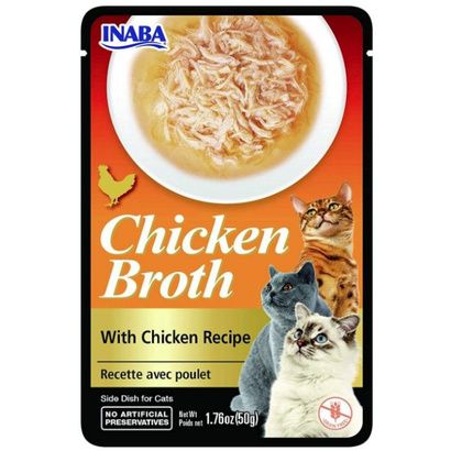 Buy Inaba Chicken Broth with Chicken Recipe Side Dish for Cats