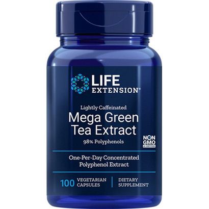 Buy Life Extension Lightly Caffeinated Mega Green Tea Extract Capsules