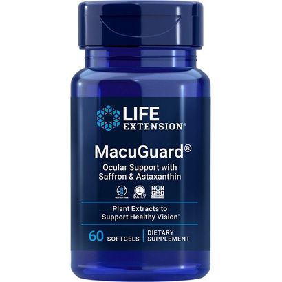 Buy Life Extension MacuGuard Ocular Support with Saffron & Astaxanthin Softgels