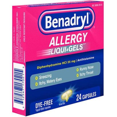 Buy Johnson & Johnson Benadryl Diphenhydramine HCl Allergy Relief