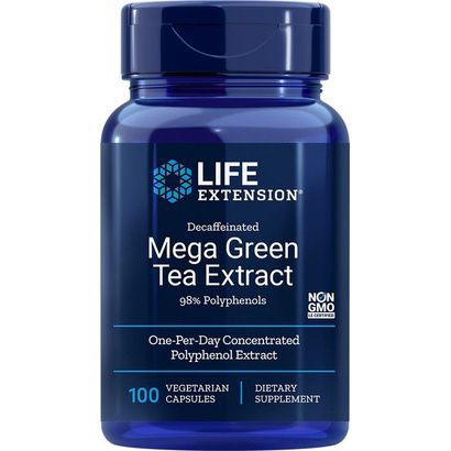Buy Life Extension Decaffeinated Mega Green Tea Extract Capsules