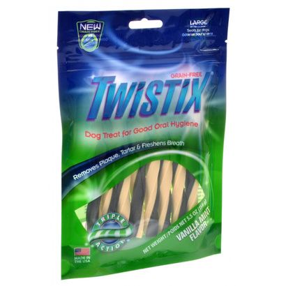 Buy Twistix Grain Free Vanilla Mint Flavor Dog Treats