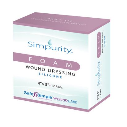 Buy Safe N Simple Simpurity Foam Wound Dressing With Silver Silicone