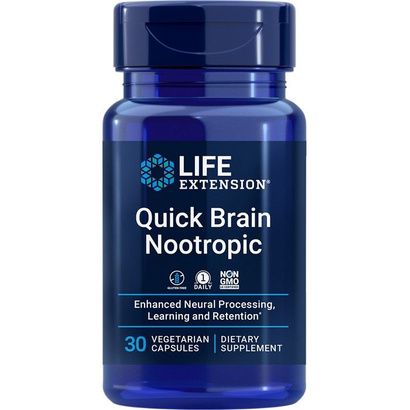 Buy Life Extension Quick Brain Nootropic Capsules