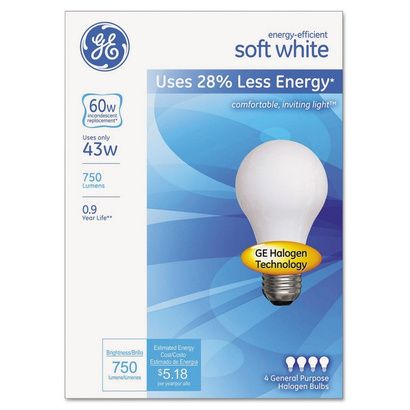 Buy GE Dimmable Halogen A-Line Bulb