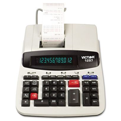 Buy Victor 1297 Commercial Printing Calculator with Left Side Total and Equals Plus Logic