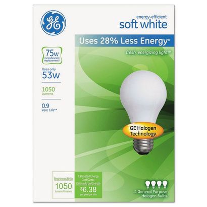 Buy GE Energy-Efficient A19 Halogen Bulb