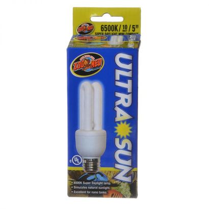 Buy Zoo Med Aquatic Ultra Sun 6500K Compact Flourescent Daylight Bulb