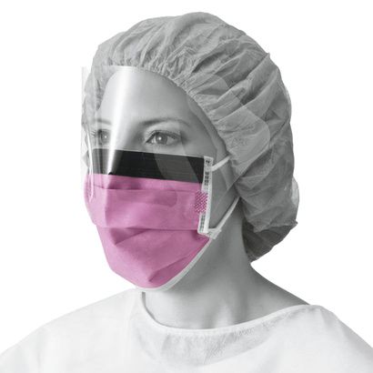 Buy Medline Fluid-Resistant Surgical Face Masks with Eyeshield