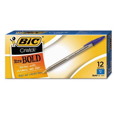Buy (BIC Cristal Xtra Bold Ballpoint Pen) - Bulk DC