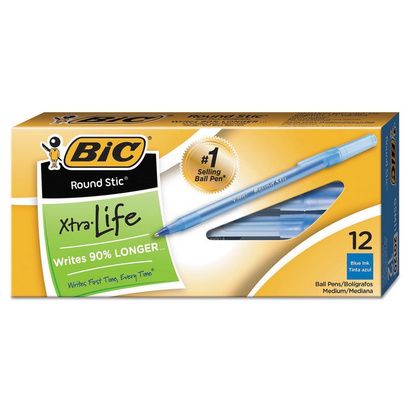 Buy BIC Round Stic Xtra Precision & Xtra Life Ballpoint Pens