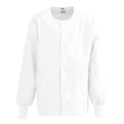 Buy Medline ComfortEase Unisex Crew Neck Warm-Up Jacket - White