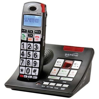 Buy Serene Innovations CL60A Cordless Amplified Phone With Answering Machine
