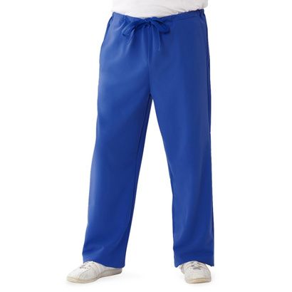 Buy Medline Newport Ave Unisex Stretch Fabric Scrub Pants with Drawstring - Royal Blue