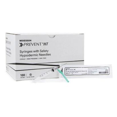 Buy Mckesson Prevent HT Syringe With 22 Gauge Hypodermic Needle