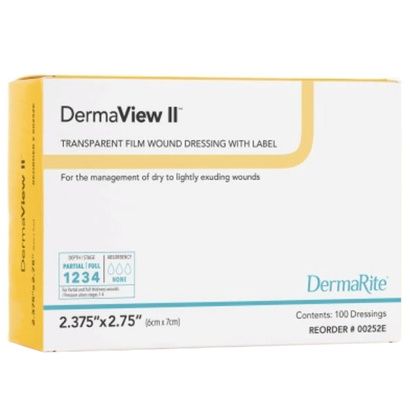 Buy DermaRite DermaView II Transparent Semipermeable Adhesive Film Wound Dressing