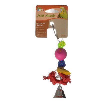 Buy Penn Plax Bird Life Fruit-Kabob Wood Parakeet Toy