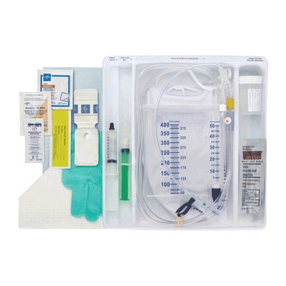 Buy Medline 100 Percent Silicone ERASE CAUTI Adult Foley Catheter Tray With Urine Meter