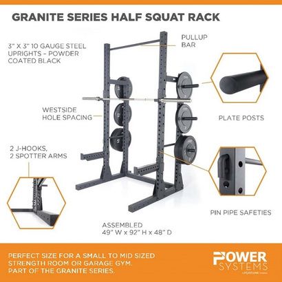 Buy Power Systems Granite Series Half Squat Rack