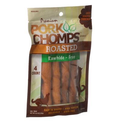 Buy Premium Pork Chomps Roasted Porkhide Twists