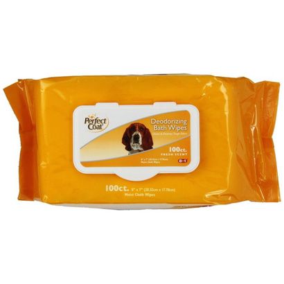 Buy Perfect Coat Deodorizing Bath Wipes for Dogs