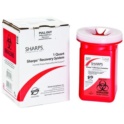 Buy Sharps 1 Quart Sharps Disposable By Mail System