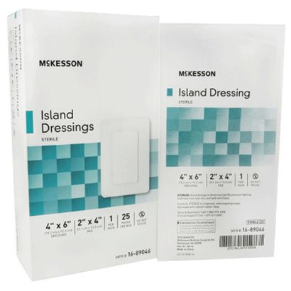 Buy McKesson Adhesive Sterile Rectangle Island Dressing