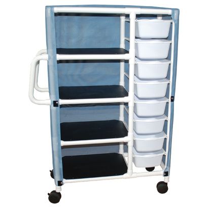 Buy MJM International Combo Cart with Shelves and Pull Out Tubs