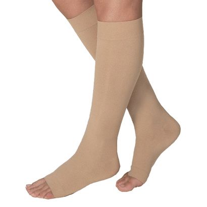 Buy BSN Jobst Large Open Toe Opaque Knee High 15-20 mmHg Moderate Compression Stockings