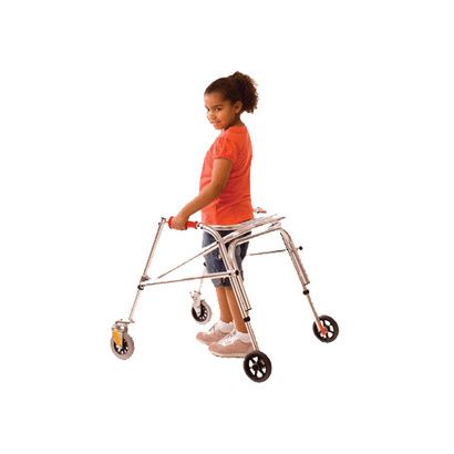 Buy Kaye Wide Posture Control Four Wheel Walker With Installed Silent Rear Wheel For Youth