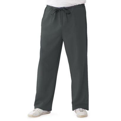 Buy Medline Newport Ave Unisex Stretch Fabric Scrub Pants with Drawstring - Charcoal