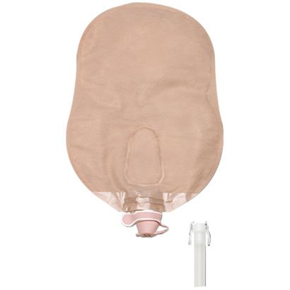 Buy Hollister New Image Two-Piece Beige Urostomy Pouch With Adjustable Drain Valve