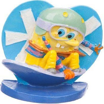 Buy Spongebob on a Snowboard Aquarium Ornament