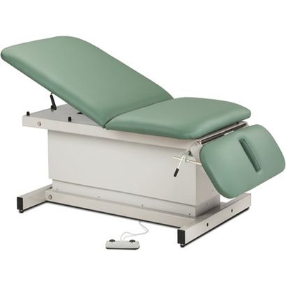 Buy Clinton Shrouded Extra Wide Bariatric Power Exam Table with Adjustable Backrest and Drop Section