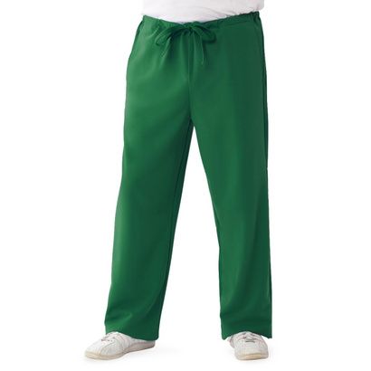 Buy Medline Newport Ave Unisex Stretch Fabric Scrub Pants with Drawstring - Hunter Green