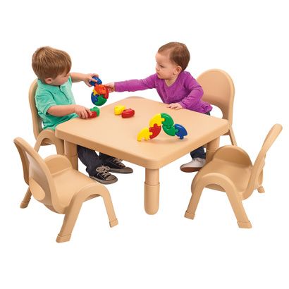 Buy Childrens Factory Square Table And 4 Chairs Set