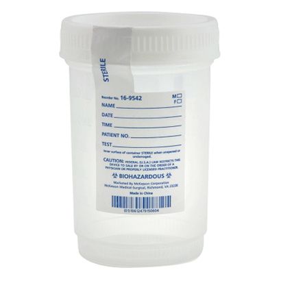 Buy McKesson Specimen Container With Screw Cap For Pneumatic Tube Systems