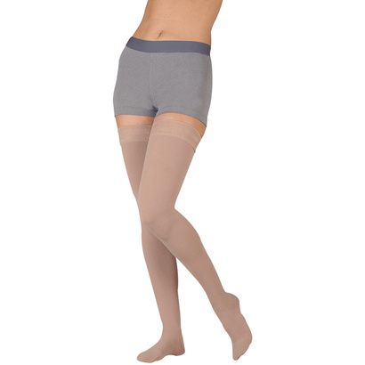 Buy Juzo Dynamic Soft Thigh High 20-30mmHg Compression Stockings With Silicone Border
