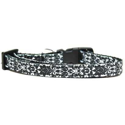 Buy Mirage Fancy Black And White Nylon Ribbon Dog Collar