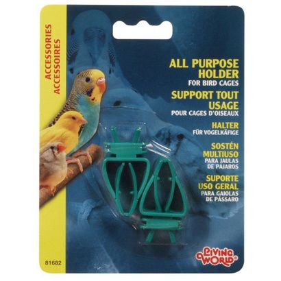 Buy Living World All Purpose Holder for Bird Cages - Plastic