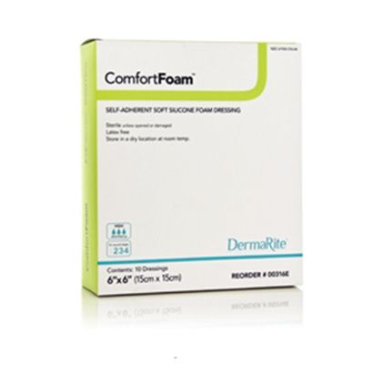 Buy DermaRite ComfortFoam Self-Adherent Soft Silicone Foam Dressing Without Border