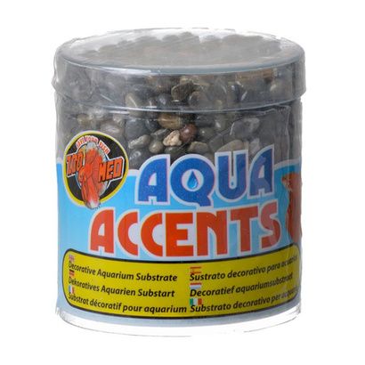 Buy Zoo Med Aquatic Aqua Accents Aquarium Substrate - Dark River Pebbles
