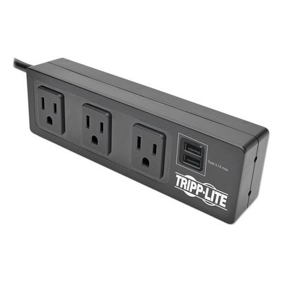 Buy Tripp Lite Protect It! Three-Outlet Surge Protector with Mounting Brackets