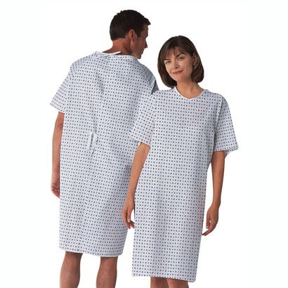 Buy Medline Overlap Back Tie Patient Gowns