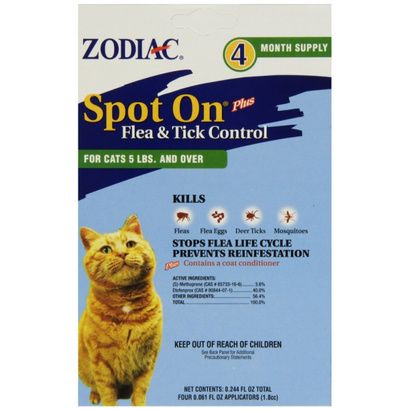 Buy Zodiac Spot on Plus Flea & Tick Control for Cats & Kittens