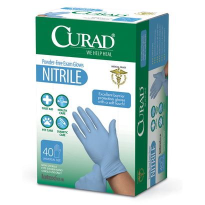 Buy Medline Curad Powder-Free Nitrile Exam Gloves