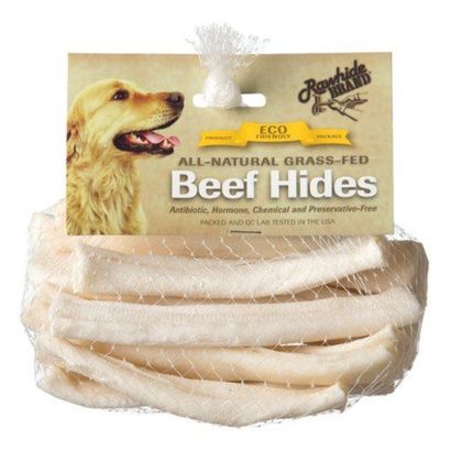 Buy Rawhide Brand Eco Friendly Beef Hide Natural Flat Spiral Rolls