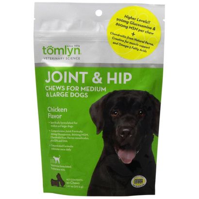 Buy Tomlyn Joint & Hip Chews for Large Dogs - Chicken Flavor